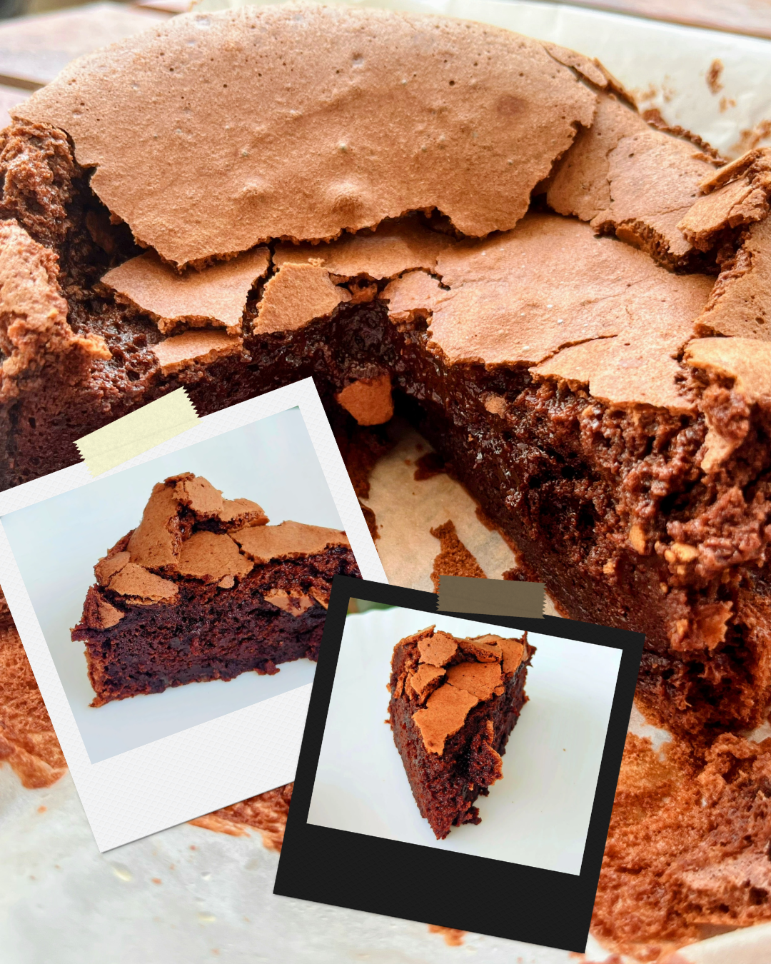 58% Dark Chocolate Crater Cake