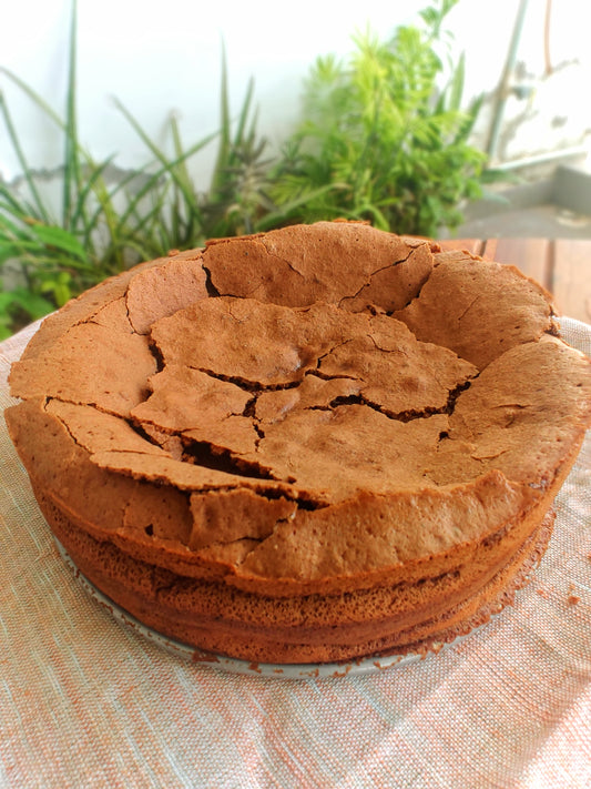 58% Dark Chocolate Crater Cake